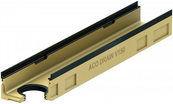 ACO DRAIN Multiline V 150 Korytko z uszczelką O 110 Krawędzie z żeliwa ACO P12922