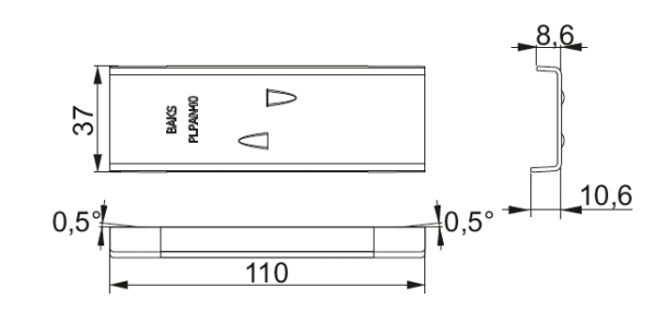 Łącznik profila aluminiowego LPAN40 Baks 890512