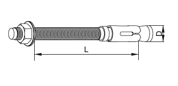 Śruba rozporowa pierścieniowa PSRM12x110F Baks 651211