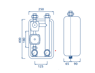 Grupa pompowa pro termostatyczna vta 522 Elterm 629500