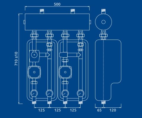 Brygada 370 (kre, uni, vta322, pompy dn25 grundfos) Elterm 840370