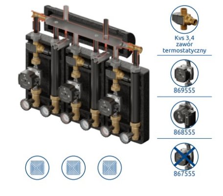 Brygada pro 3d+ 7555 (kre, 3 x vta372) Elterm 867555