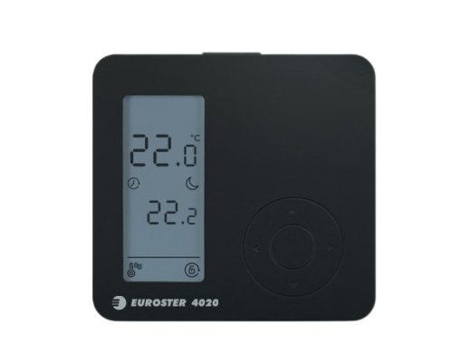 Przewodowy regulator temperatury e4020 black Euroster E4020B