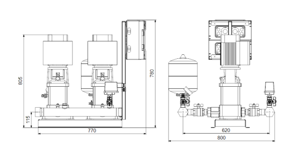 Zestaw hydroforowy hydro multi-e 2 cre 5-9 u2 a-aaa-a Grundfos 91048859