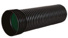 Rura dwuwarstwowa przepustowa K2-Kan ID PP SN8 korugowana z kielichem i bez uszczelki, czarno/zielona wewnątrz 400x6000 Kaczmarek 0923146600