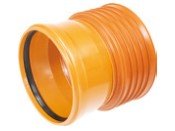 Złączka do rury kanalizacji zewnętrznej K2-Kan ID / KG PP bez uszczelek, oranż 300/315 Kaczmarek 1039293000