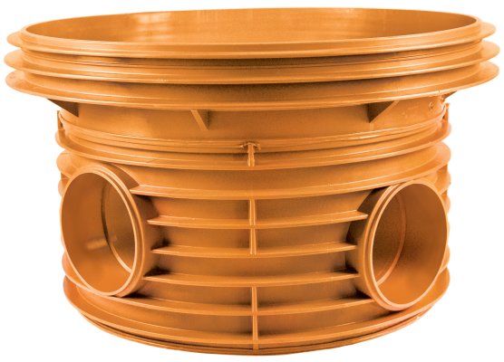 Kineta zbiorcza 800 PP - Typ 2 K2-Kan DN/ID bez uszczelki, do pierścienia wznoszącego, bez uszczelek w kielichach rur wlotowych 200x90° (270°) Kaczmarek 2622539030