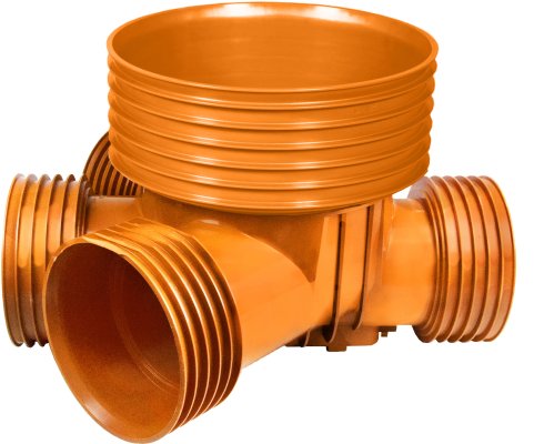 Kineta zbiorcza 400 K PP - Typ 2 K2-Kan DN/ID z uszczelką do rury trzonowej (wznoszącej), bez uszczelek w kielichach rur wlotowych 200 Kaczmarek 2552533300