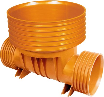 Kineta przelotowa 400 K PP - Typ 1 K2-Kan DN/ID z uszczelką do rury trzonowej (wznoszącej), bez uszczelek w kielichach rur wlotowych 300 Kaczmarek 2551550300