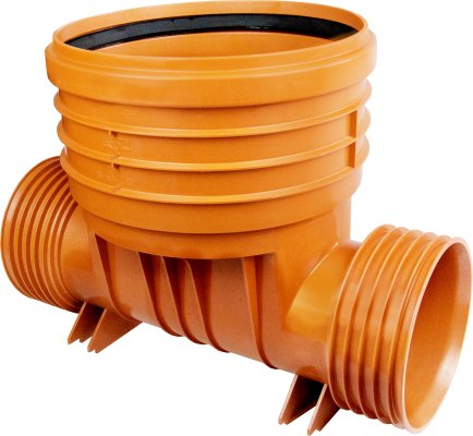 Kineta przelotowa 400 PP - Typ 1 K2-Kan DN/ID z uszczelką do rury trzonowej (wznoszącej), bez uszczelek w kielichach rur wlotowych 300 Kaczmarek 2541550300