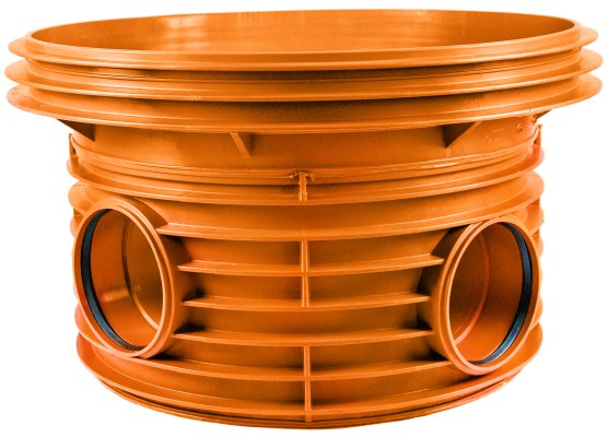 Kineta zbiorcza 800 PP - Typ 2 KG bez uszczelki, do pierścienia wznoszącego, z uszczelkami w kielichach rur wlotowych 250x90° (270° Kaczmarek 2622149030