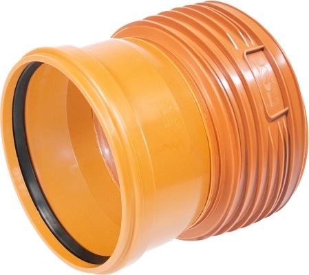 Złączka do rury kanalizacji zewnętrznej K2-Kan OD / KG PP bez uszczelek K2-Kan, oranż 160/160 Kaczmarek 1039233100