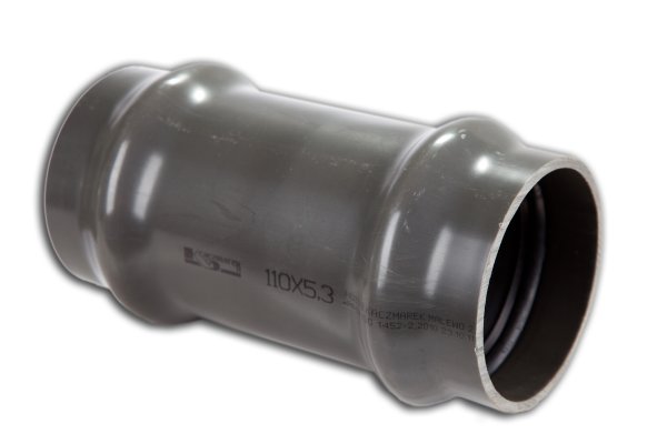 Nasuwka ciśnieniowa PVC-U PN10 z uszczelkami 110 Kaczmarek 0201201400