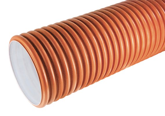 Rura dwuwarstwowa kanalizacji zewnętrznej K2-Kan ID PP BK SN8 korugowana bez kielicha i bez uszczelki, oranż 200x6000 Kaczmarek 0942543600