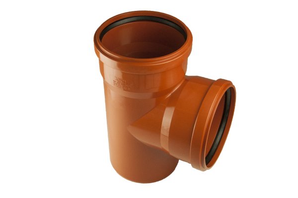 Trójnik kanalizacji zewnętrznej dwukielichowy 87,5° PP SN8 z uszczelkami K-U21 315/315 Kaczmarek 0720303390