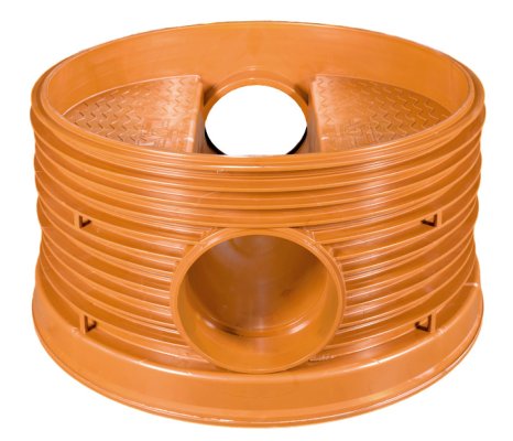 Kineta przelotowa 1000 PP - Typ 1 K2-Kan DN/ID bez uszczelki do pierścienia wznoszącego, bez uszczelek w kielichach rur wlotowych 400x90° (270°) Kaczmarek 2631569030