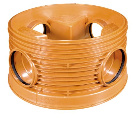 Kineta zbiorcza 1000 PP - Typ 2 KG bez uszczelki do pierścienia wznoszącego, z uszczelkami w kielichach rur wlotowych 200x90° (270°) Kaczmarek 2632139030