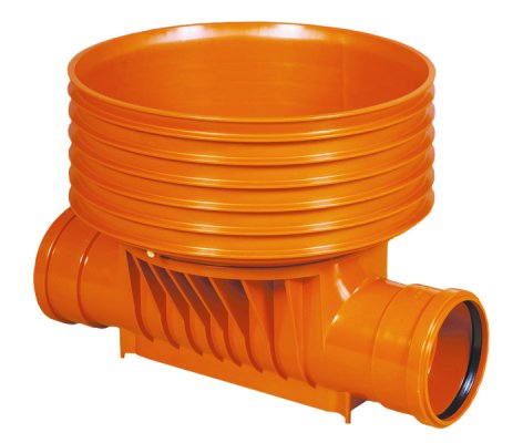 Kineta przelotowa 425 NW PP - Typ 1 KG z uszczelką do rury trzonowej (wznoszącej), z uszczelkami do rur wlotowych 200 Kaczmarek 2561130300