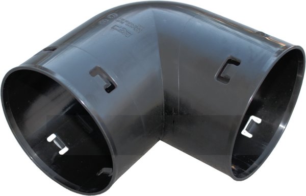 Kolano systemu drenarskiego 90° czarne 125 Kaczmarek 1614211990