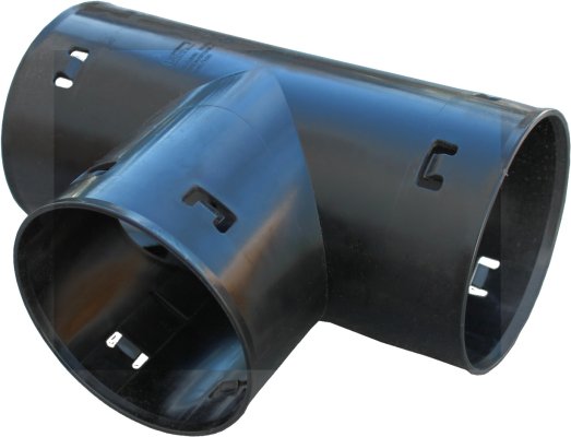 Trójnik systemu drenarskiego czarny 90° 125 / 125 Kaczmarek 1624641990