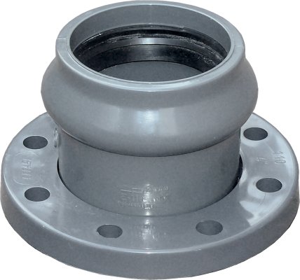 Tuleja ciśnieniowa ENPL PVC-U PN10 z luźnym kołnierzem i uszczelką 225/200 Kaczmarek 0236261400