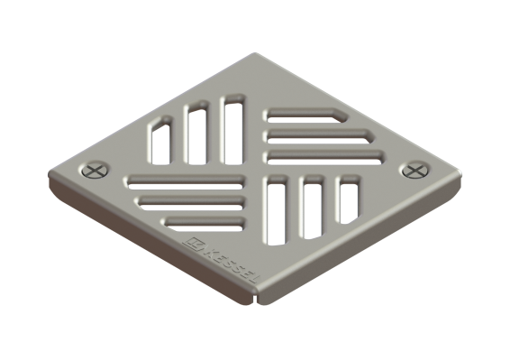 Kratka szczelinowa 138 x138, przykręcana Kessel 27155