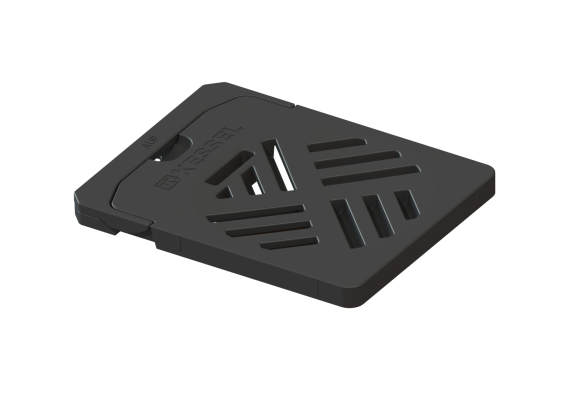 Ruszt szczelinowy 150x190 mm z tworzywa sztucznego Kessel 27205