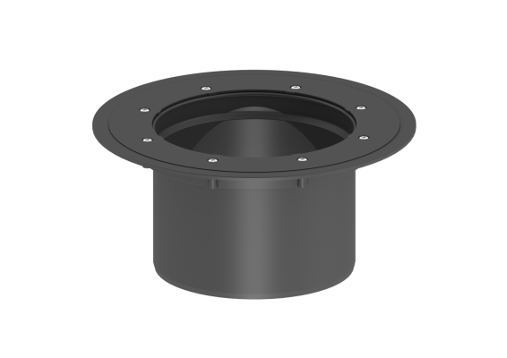 Łącznik z ABS z kołnierzem dociskowym Kessel 27298