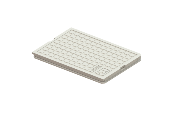 Płyta pokrywy, kl. L15, srebrna Kessel 30003W