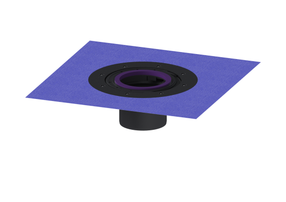 Łącznik z kołnierzem do uszczelnień klejonych, system 125 Kessel 48900