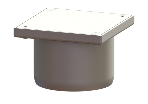 Nasadka ze stali nierdzewnej z zamkniętą przykręcaną pokrywa, gazoszczelną Kessel 54912