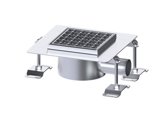 Wpust do remontów ze stali nierdzewnej z wyjmowanym syfonem z r. szczelinowym ze stali nierdzewnej V2A Kessel 59315