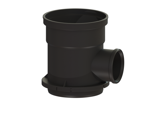 Przedłużka do wpustu podwórzowego z tworzywa sztucznego z dopł. bocznym Kessel 67600