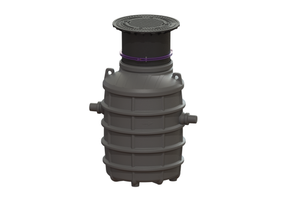 Separator tłuszczu EasyClean ground Standard (T:765-1225mm), NS 2, do zabudowy w ziemi, właz kl. B Kessel 93002/120B