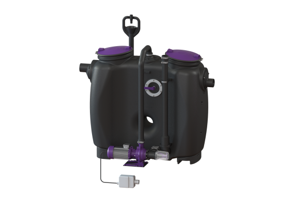 Separator tłuszczu EasyClean free Mix (D+S) NS 2 z okienkiem wziernikowym, bez SonicControl Kessel 93002.31/DS