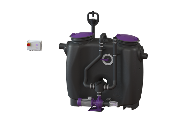 Separator tłuszczu EasyClean M+S Mix & Pump, NS 3, bez SonicControl  Kessel 93003.01/MS