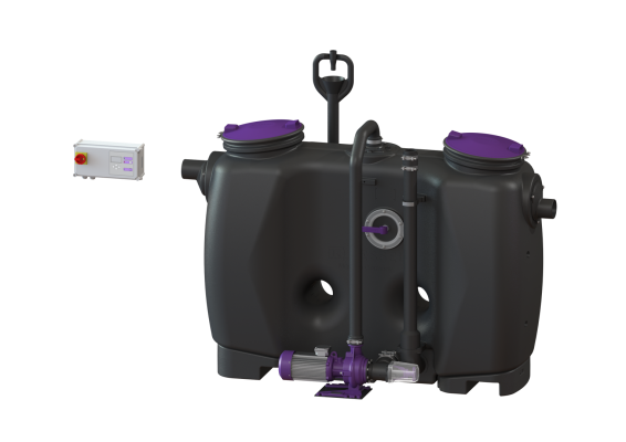 Separator tłuszczu EasyClean D+SP Auto Mix, NS 4, z SonicControl Kessel 93004.02/DSP