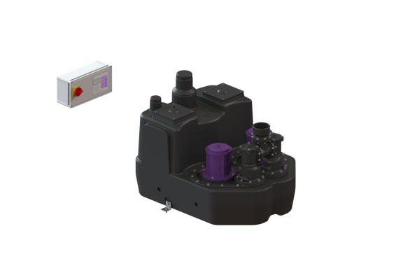 Przepompownia Aqualift F XL Duo, 1500-S3, 400 V, 200 l, bez zasuwy odcinającej Kessel 11019