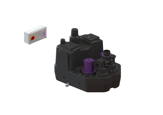 Przepompownia Aqualift F XL Duo, 3000-S3, 400 V, 200 l, bez zasuwy odcinającej Kessel 11037