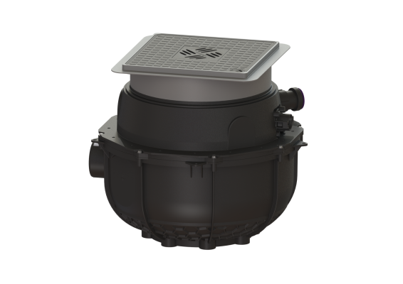 Przepompownia Aqualift S Compact Mono GTF500 do zabudowy z czarną pokrywą Kessel 280500SC