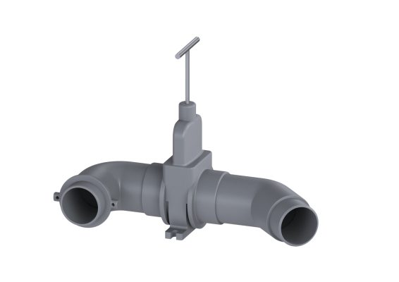 KESSEL - Przewód ciśnieniowy z zasuwą odcinającą w kier. przepływu wykonanie lewe Kessel 680383