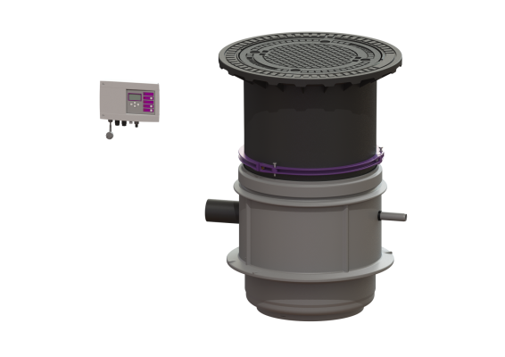 Przepompownia Aquapump Medium z 2 pompami GTF1200, z szafką sterowniczą Comfort, kl. D, T1 Kessel 826811D