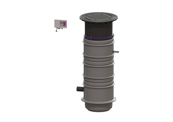 Przepompownia Aquapump Medium z 2 pompami GTF1200, z szafką sterowniczą Comfort, kl. B, T3 Kessel 826831B