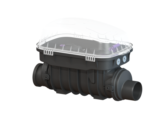 Zasuwa burzowa (zawór zwrotny) Staufix SWA DN100  Kessel 73100.10