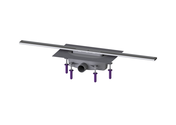 Linearis Infinity 90 Syfon z zamknięciem wodnym 50 mm; Szczotkowana powierzchnia ze stali nierdzewnej; 900 mm Kessel 45200.09