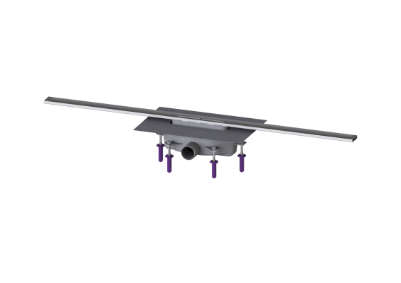 Linearis Infinity 90 Syfon z zamknięciem wodnym 50 mm; Szczotkowana powierzchnia ze stali nierdzewnej; 1100 mm Kessel 45200.11