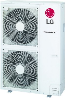 Wysokotemperaturowa pompa ciepła typu split (jednostka zewnętrzna) THERMA V R410a 16 kW zasilanie jednofazowe LG HU161HA.U33