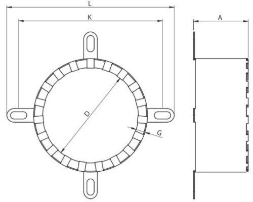 Kołnierz ogniochronny 110mm Niczuk 80620011000