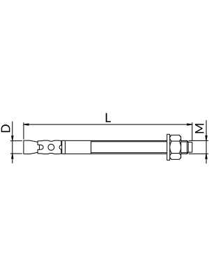 Kotwa rozporowa ULS-M8X80 Niczuk 81430080800