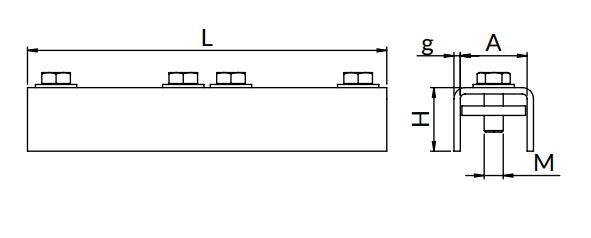 Łącznik zewnętrzny do profili typu MG, MF, MH, MI LSE-MF Niczuk 81140141410